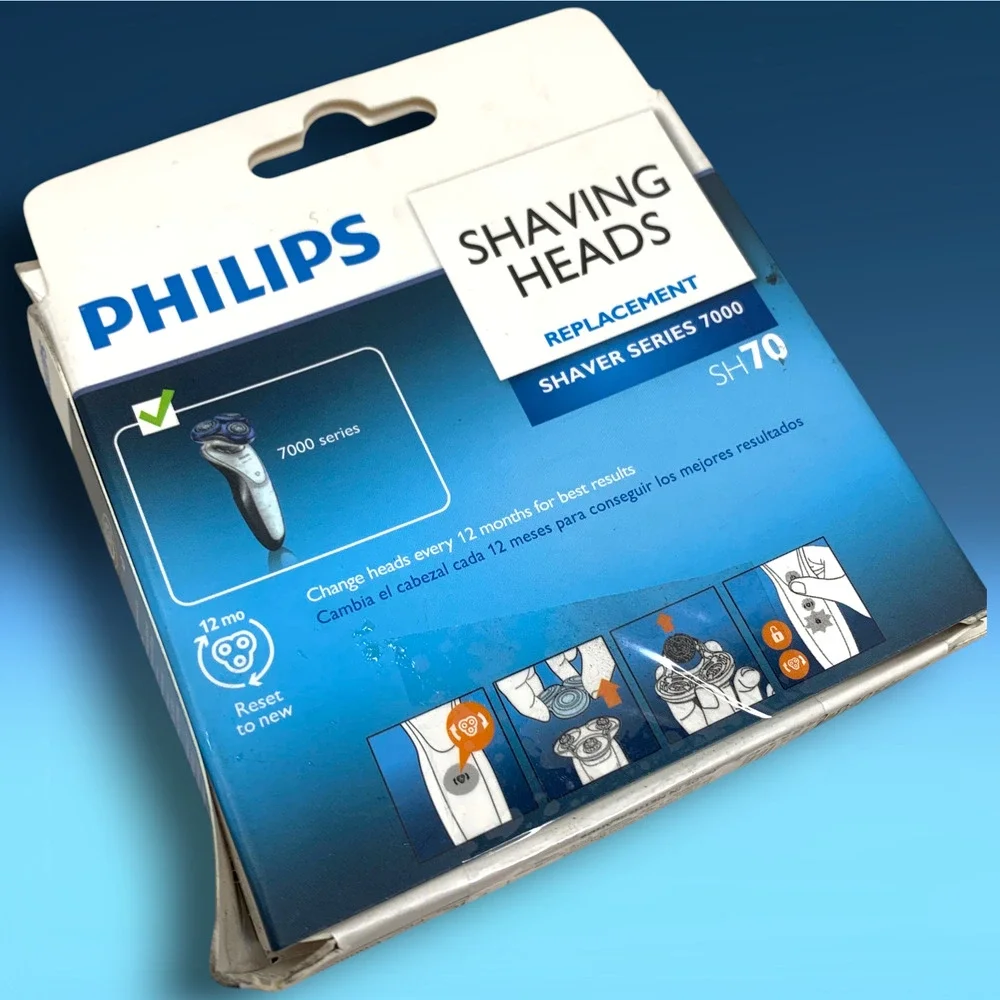 Philips SH70/50 Replacement Shaving Heads for Series 7000 NEW Open Box Genuine
